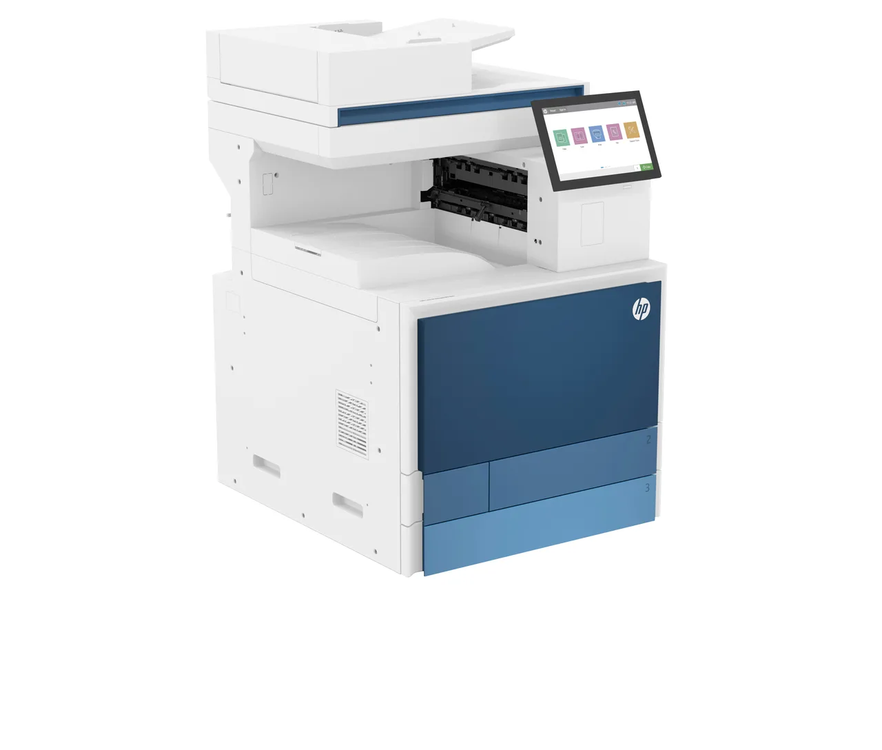HP Color LaserJet Managed LaserJet E877dn Multifunction Color Printer, Only Ethernet; Copier, Scanner