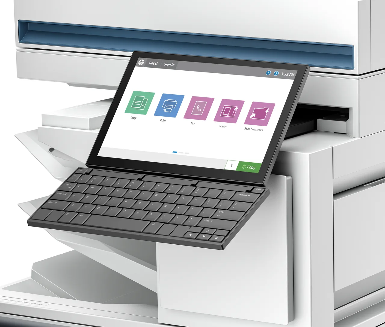 HP LaserJet Enterprise 6800zfsw Wired Laser Multifunction Printer — photo 3