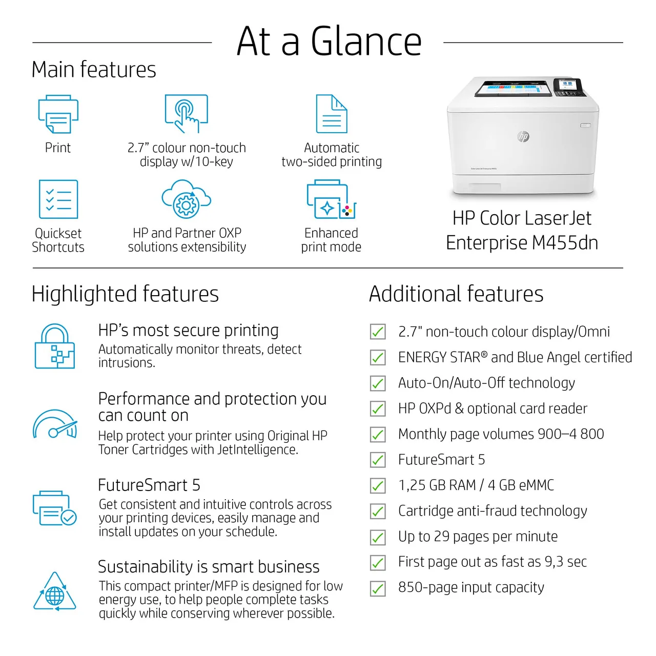HP LaserJet Enterprise M455dn Desktop Laser Printer — photo 5
