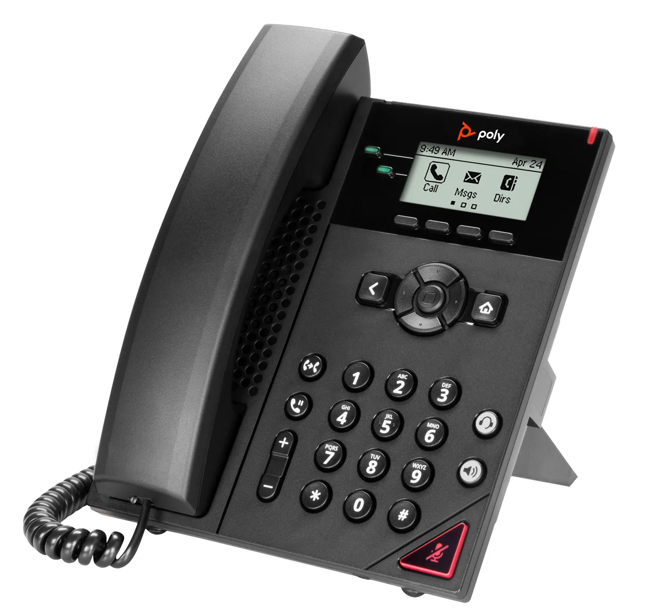 HP Poly VVX 150 2-Line IP Phone and PoE-enabled