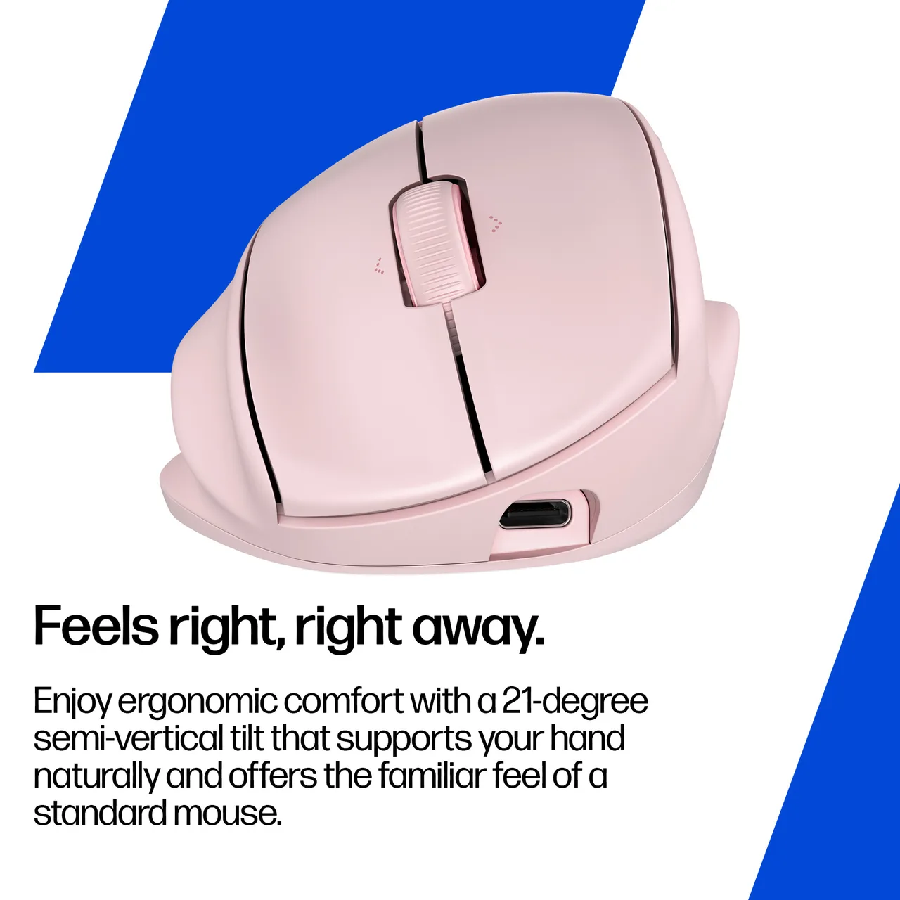 HP Tilt Ergonomic Pink Mouse 720M A/P — photo 5