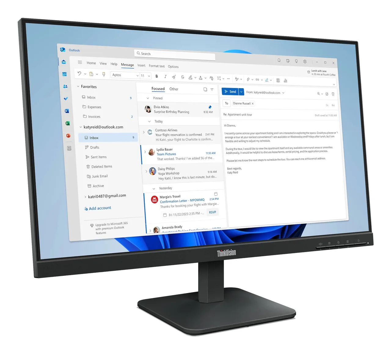 Lenovo S24-4e 23.8in Monitor (23.8" Full HD) — photo 3