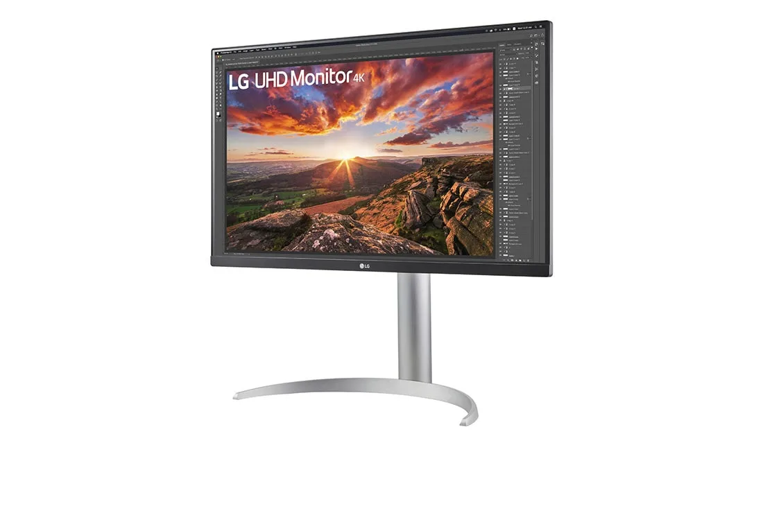 LG 27UP850N-W computer monitor 68.6 cm (27") 3840 x 2160 pixels 4K Ultra HD LED Silver, Black