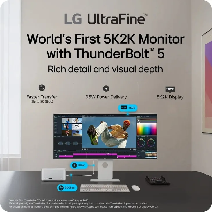 LG UltraFine 5K2K WUHD 40" USB-C monitor — photo 5