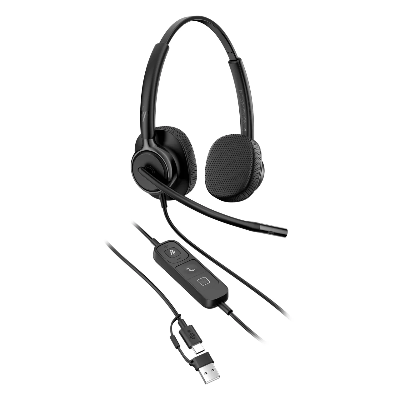 HP Poly Mission 425 Stereo USB Wired Headset