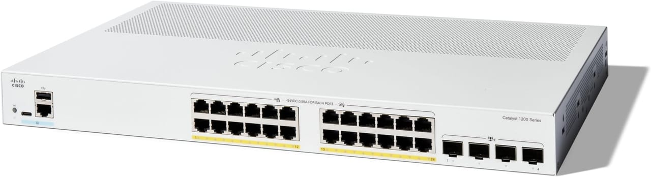 Cisco Catalyst 1200 24 Ports Manageable Ethernet Switch