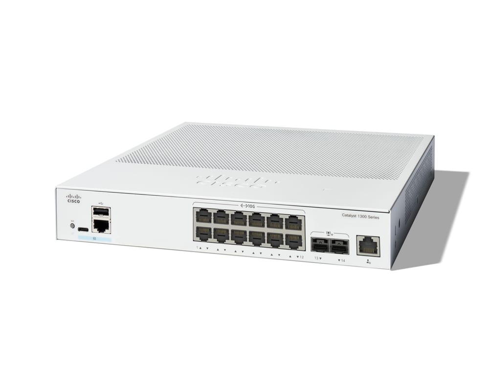 Cisco Catalyst 1300 1300-12XT-2X 12 Ports Manageable Layer 3 Switch