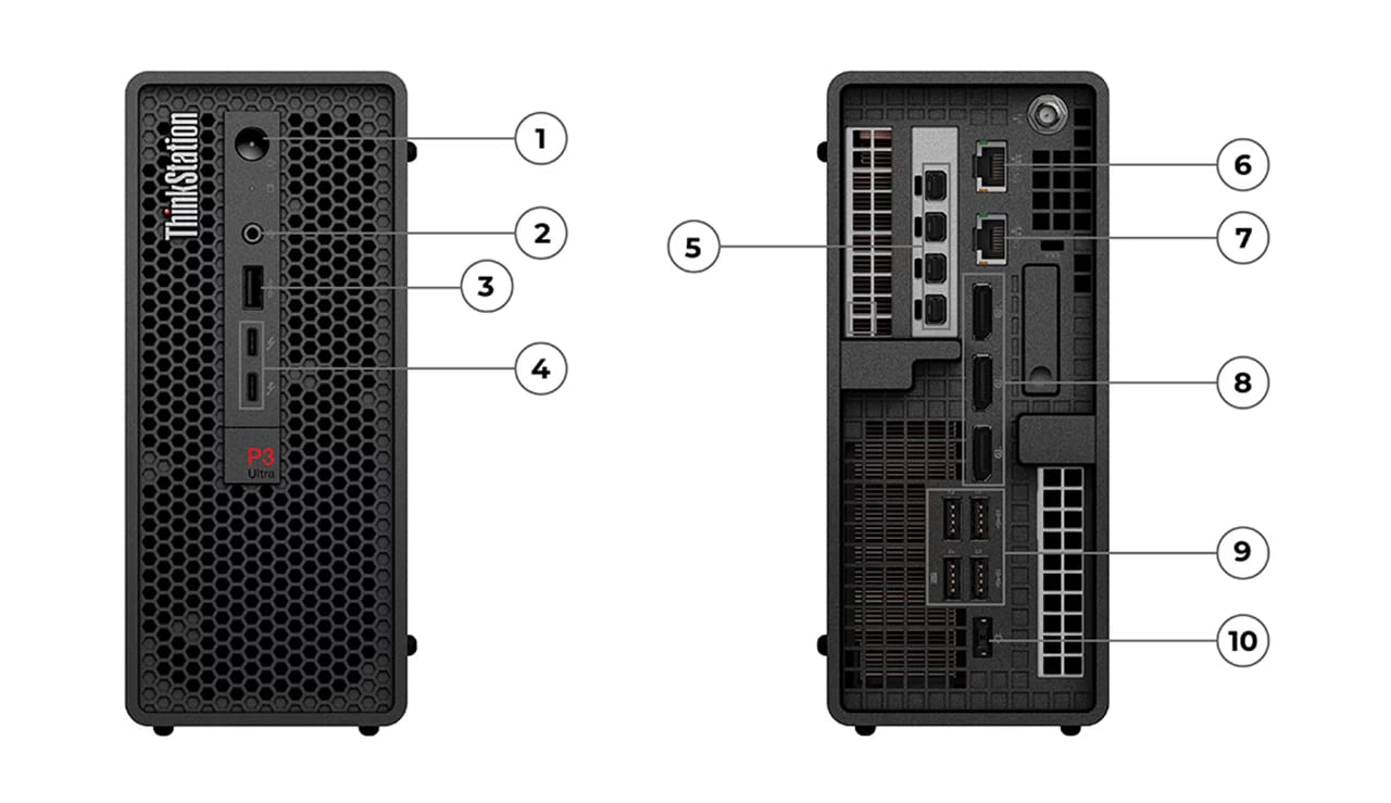 Lenovo ThinkStation P3 Ultra Gen 2 (1 x Intel Core Ultra 7 265, 64GB/1TB)