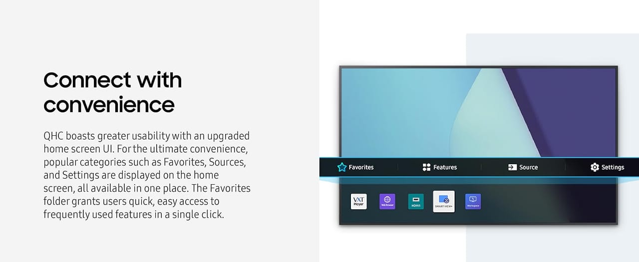 Samsung QH75C 75" display