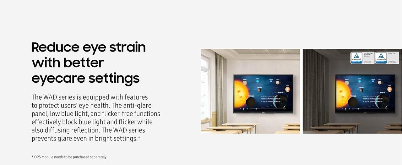 Samsung WA86D display