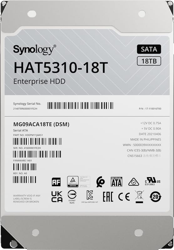 Synology HAT5300 18 TB Hard Drive