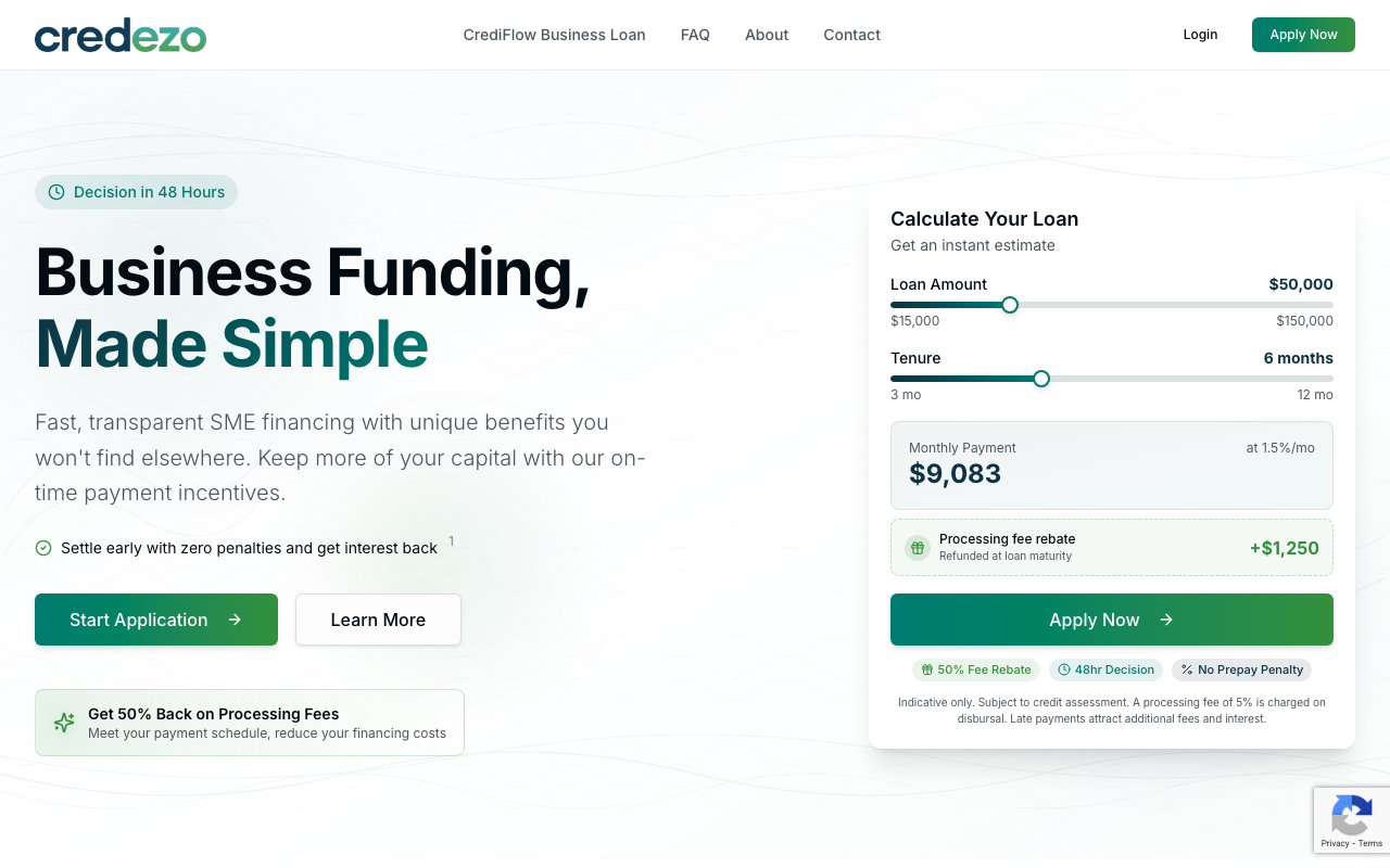 Credezo — Financial Services